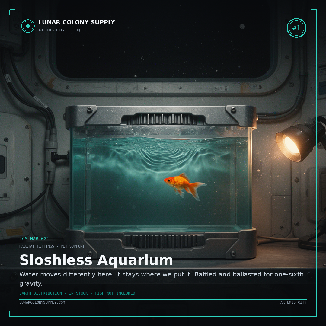 Sloshless Aquarium — Habitat Fittings · Pet Support