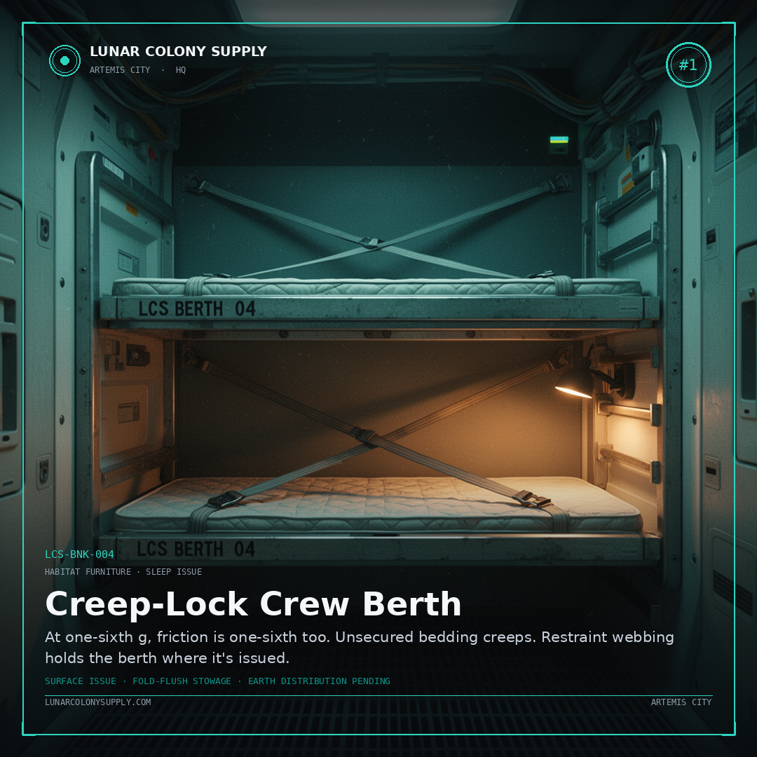 Creep-Lock Crew Berth — Habitat Furniture · Sleep Issue