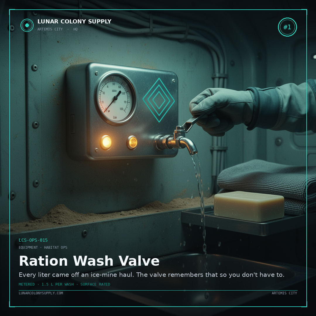 Ration Wash Valve — Equipment · Habitat Ops