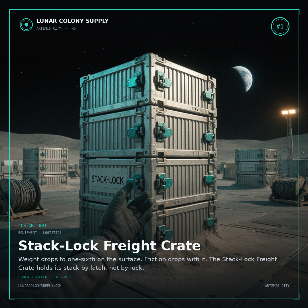 Stack-Lock Freight Crate — Equipment · Logistics