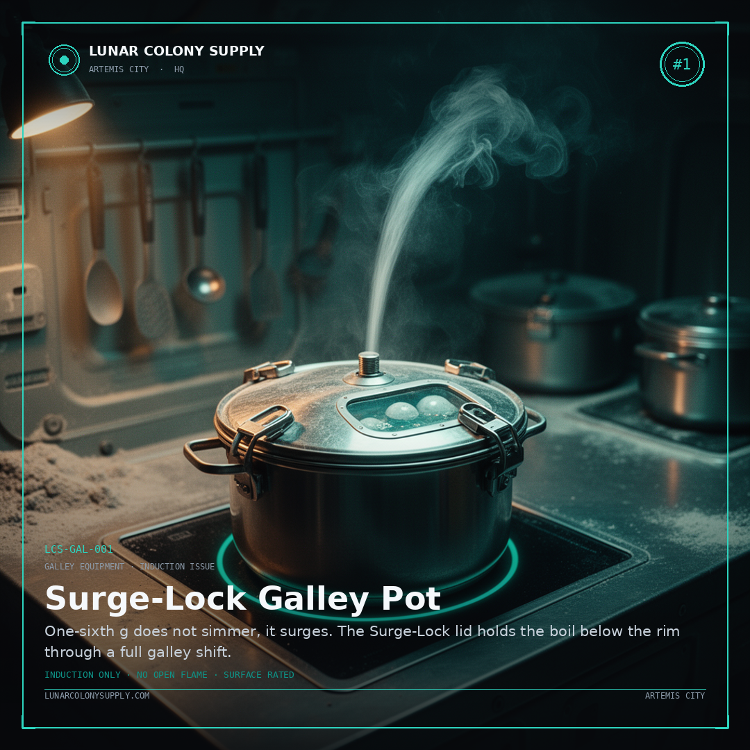 Surge-Lock Galley Pot — Galley Equipment · Induction Issue