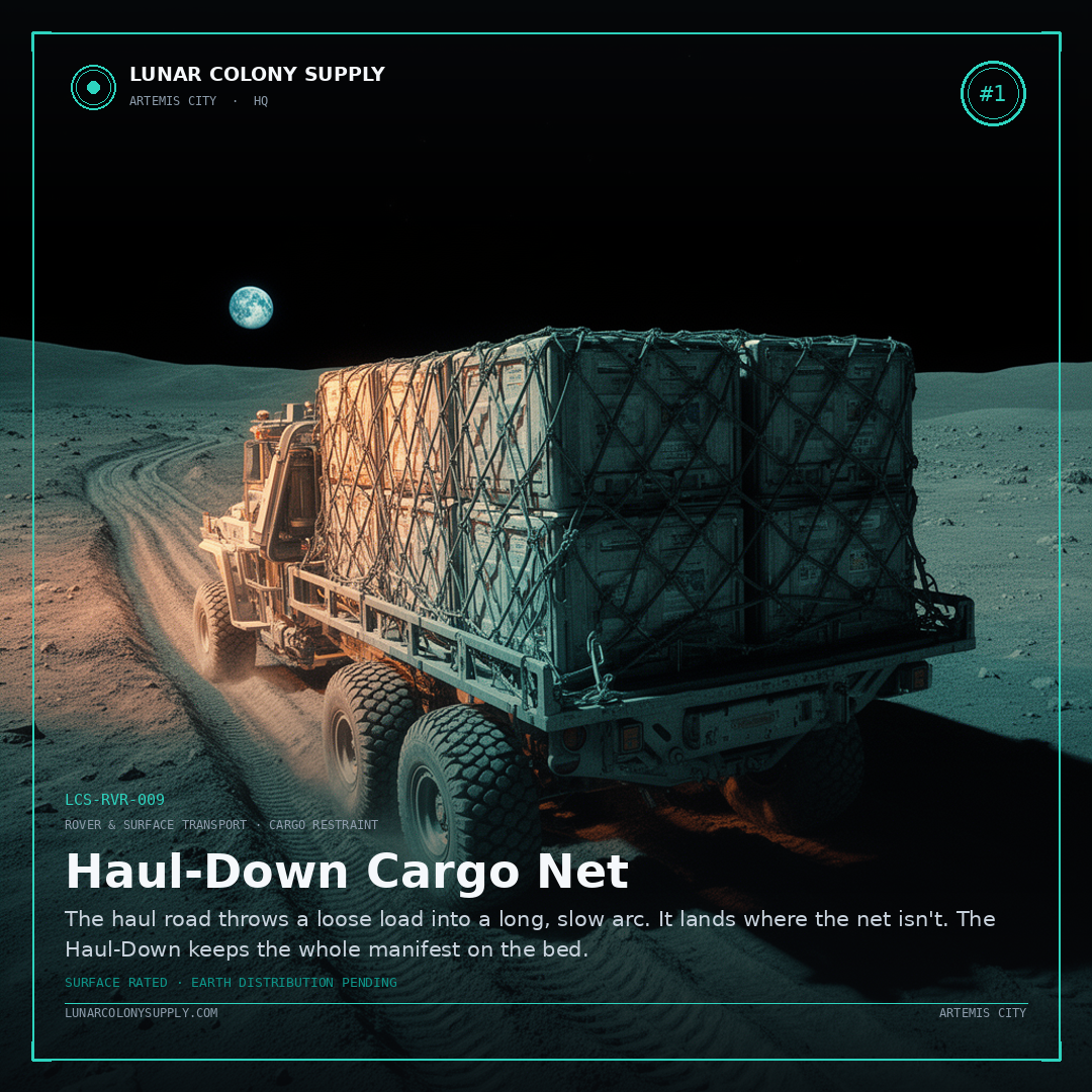 Haul-Down Cargo Net — Rover & Surface Transport · Cargo Restraint